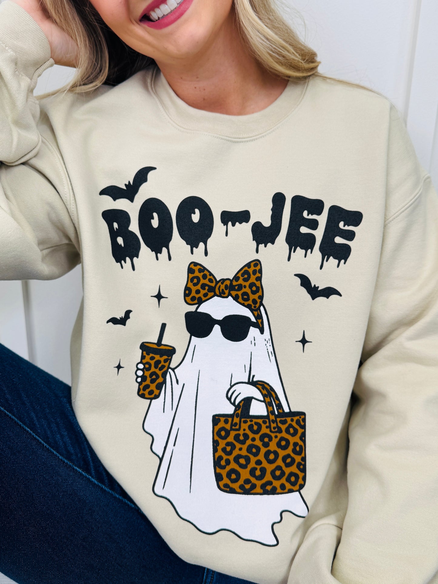 Boo-Jee Graphic Crewneck Sweatshirt-Multiple Colors!