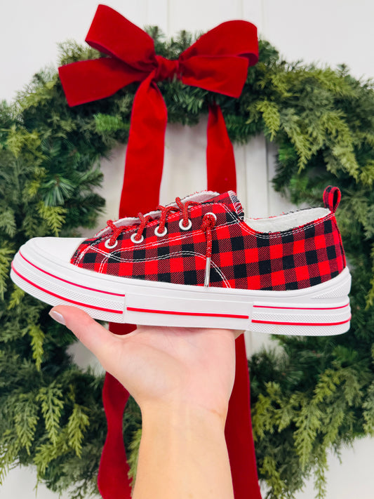 Plaid Perfection Sneakers