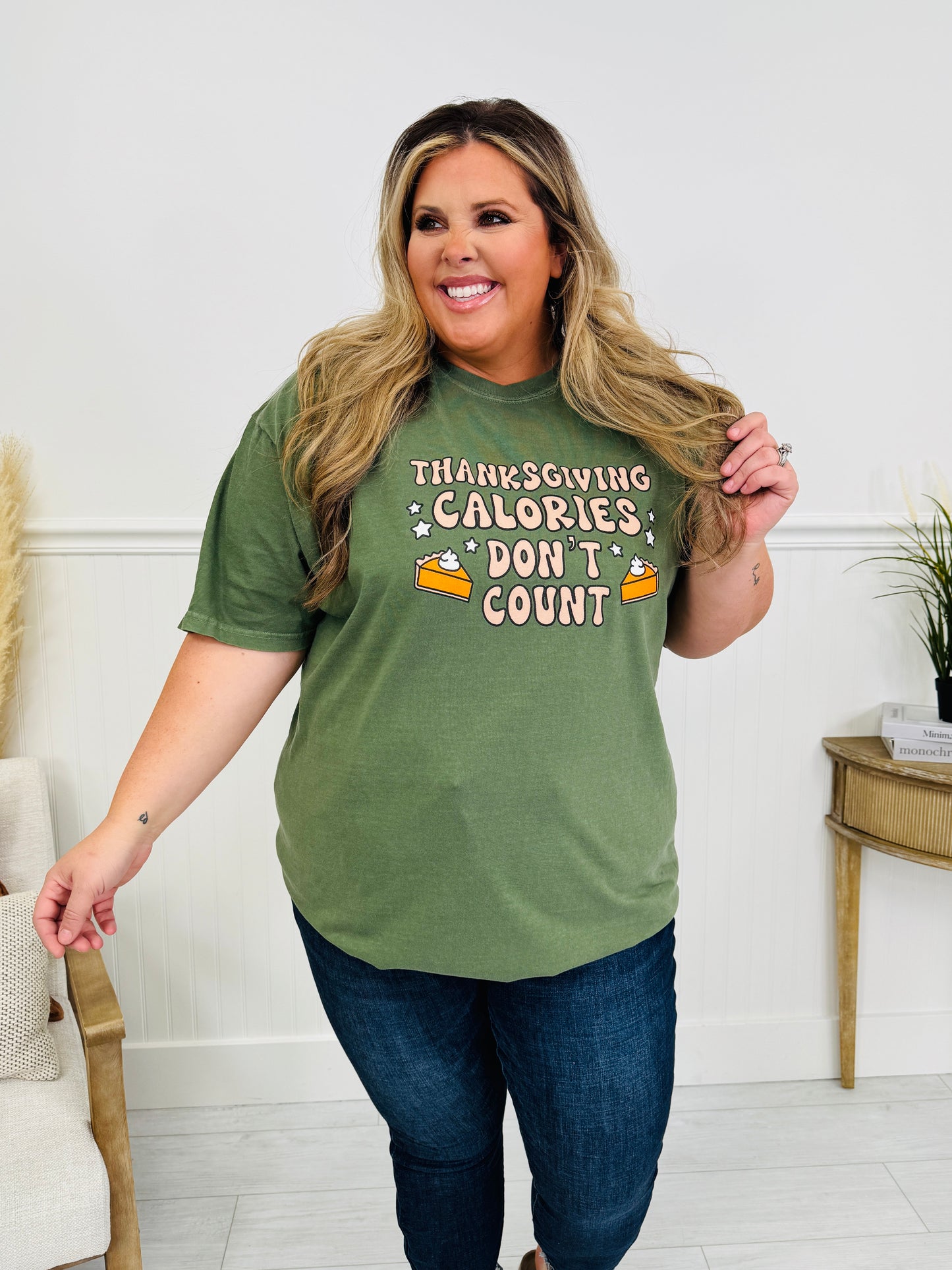 Thanksgiving Calories Don't Count Graphic Tee
