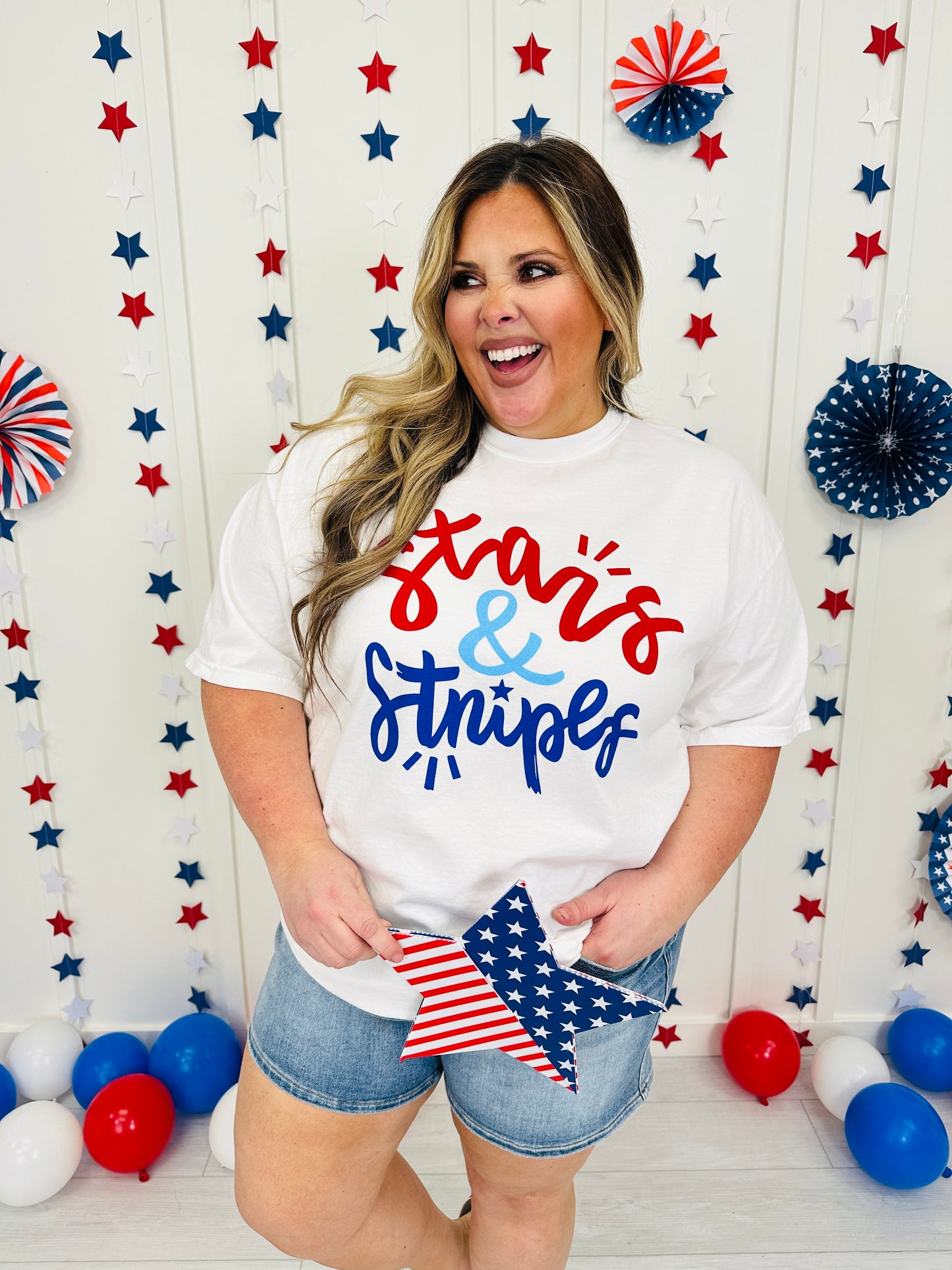 Stars And Stripes Graphic Tee