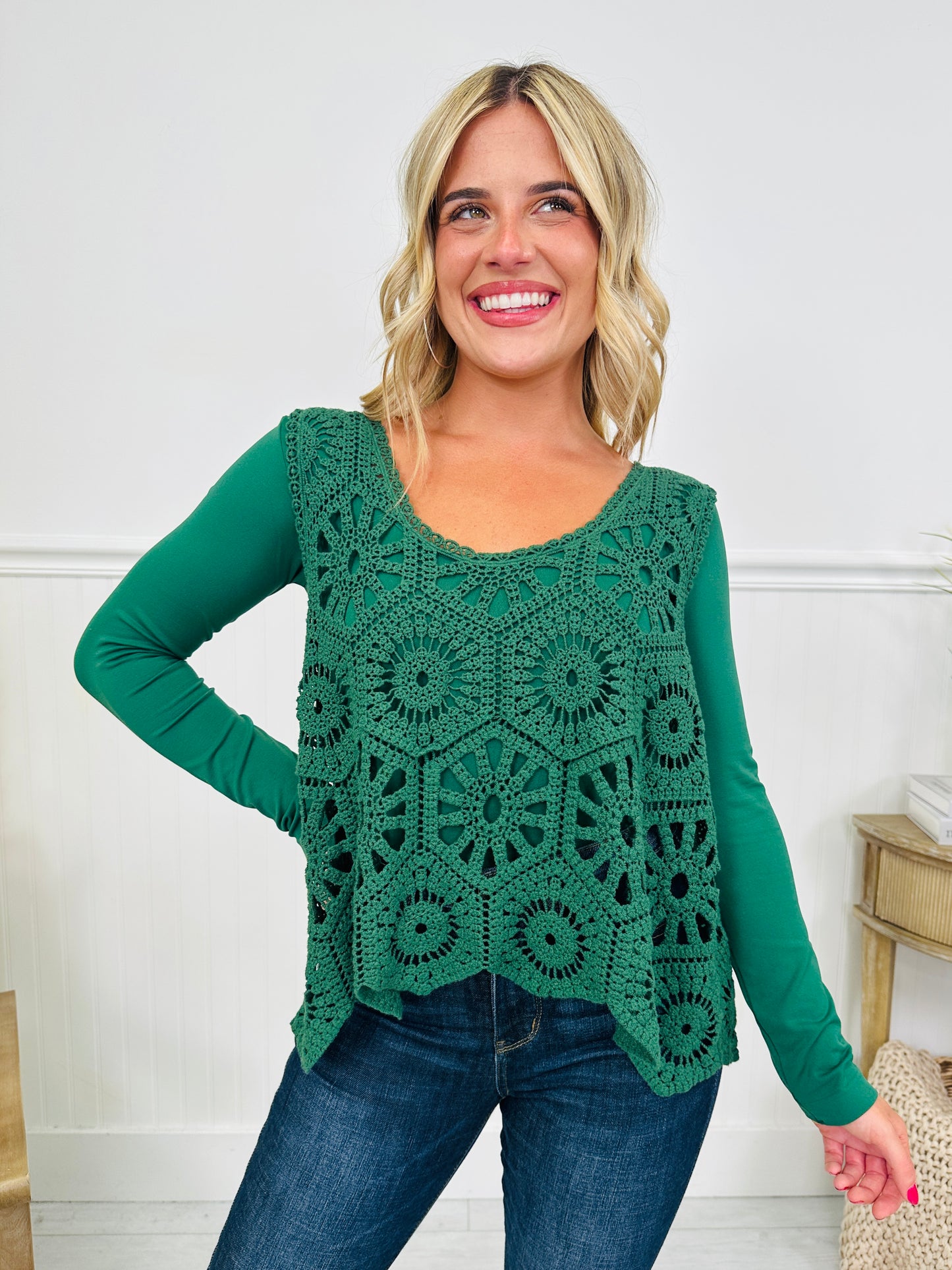 Crochet All Day Top-- Multiple Colors!
