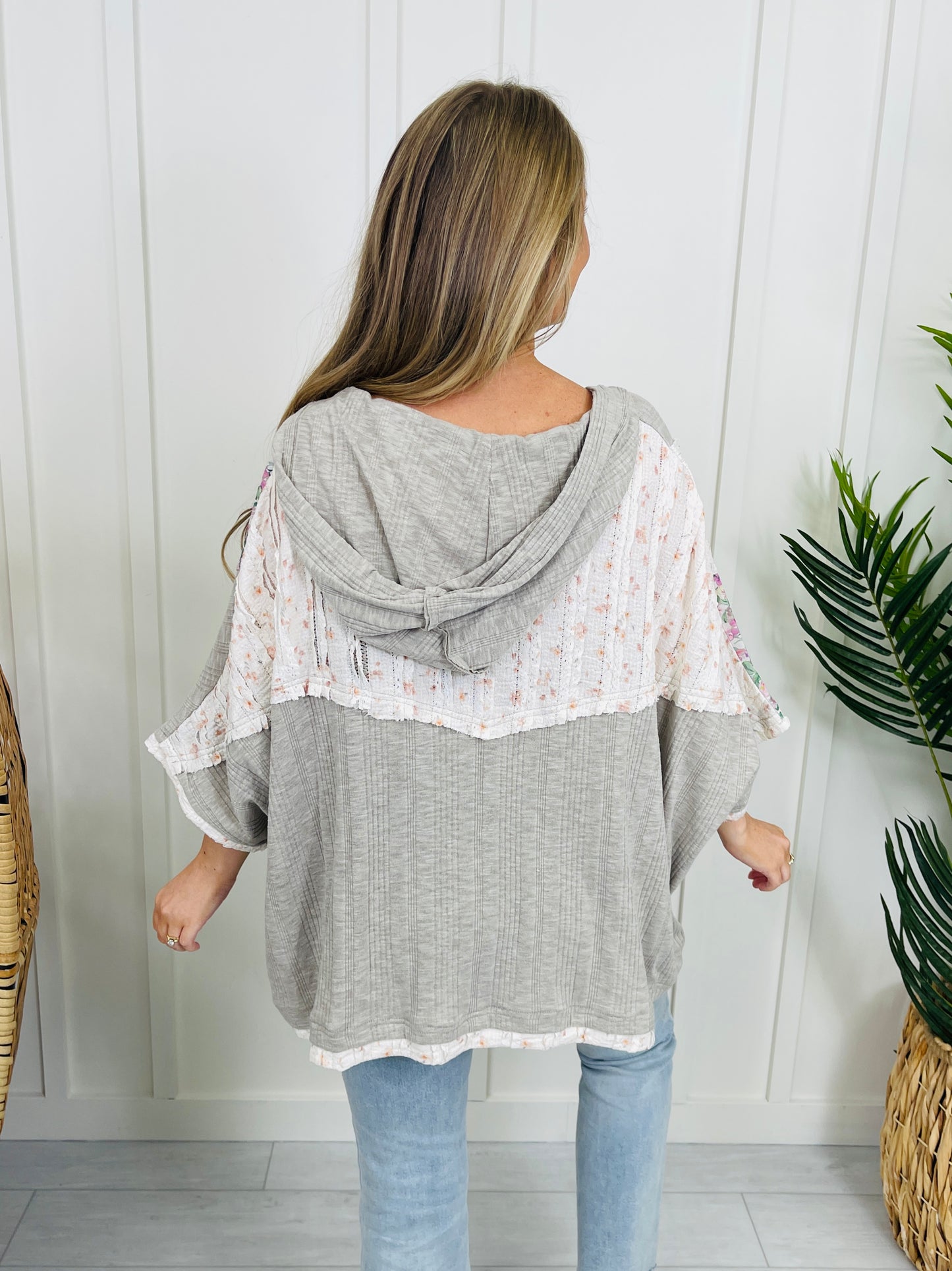 Cosmic Kindness Top in Light Grey
