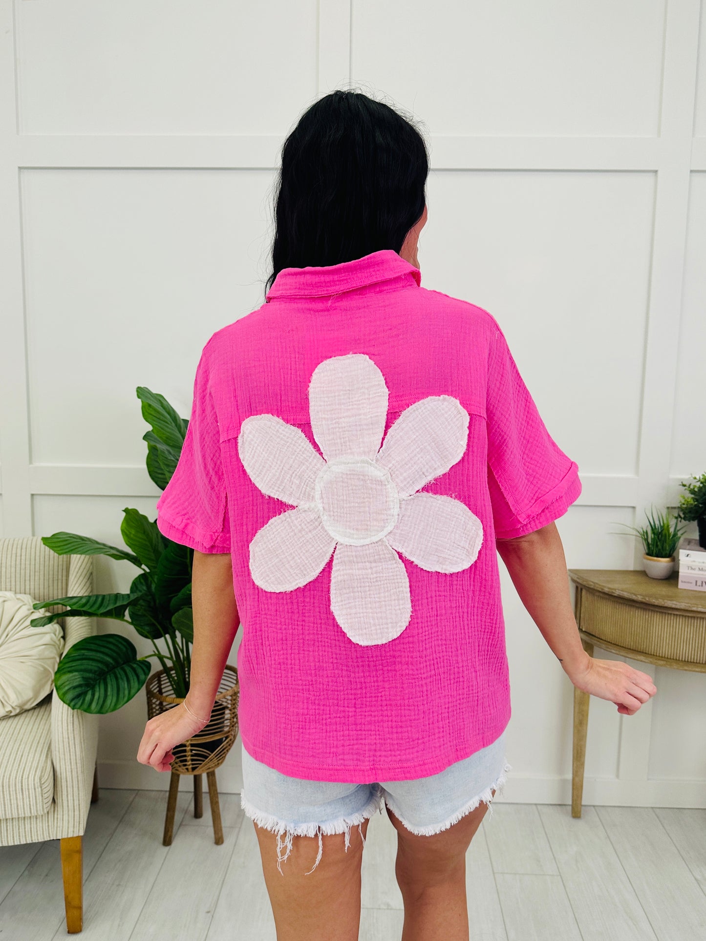 Coastal Petal Top In Pink