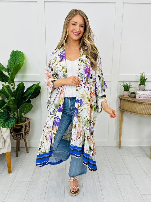 Serene Flow Kimono in Purple