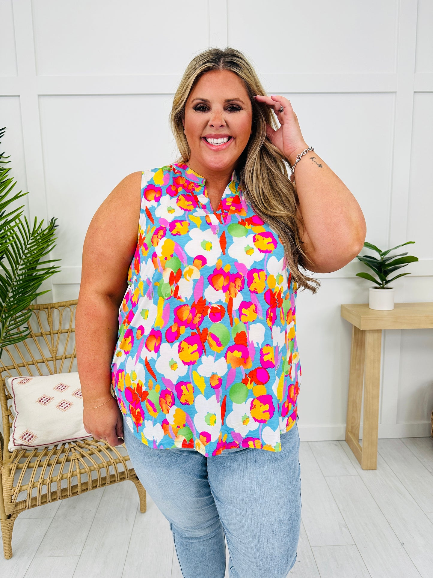 Sunny Days Tank Top in Sunset Beach