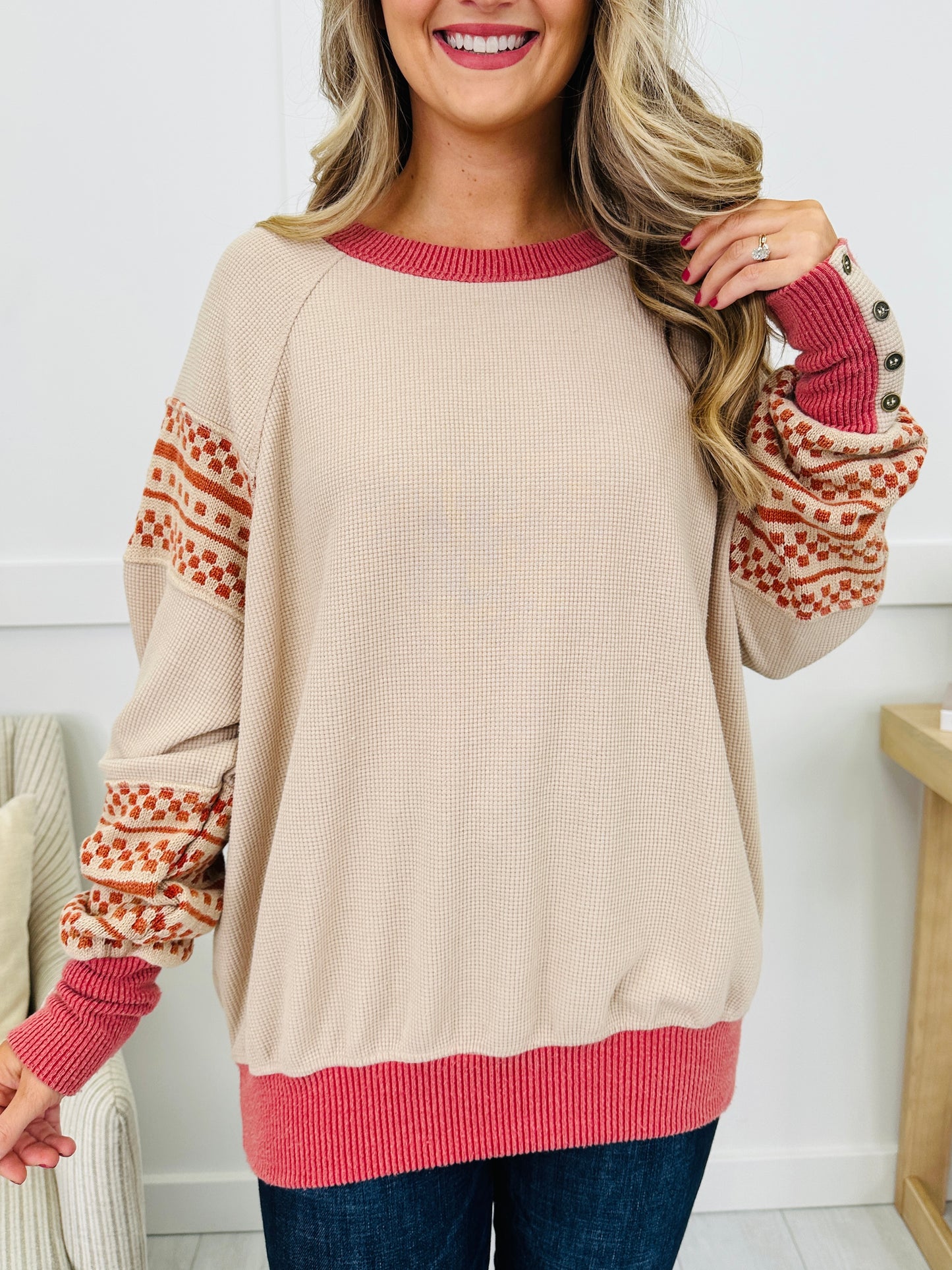 Buttoned Up Memories Pullover