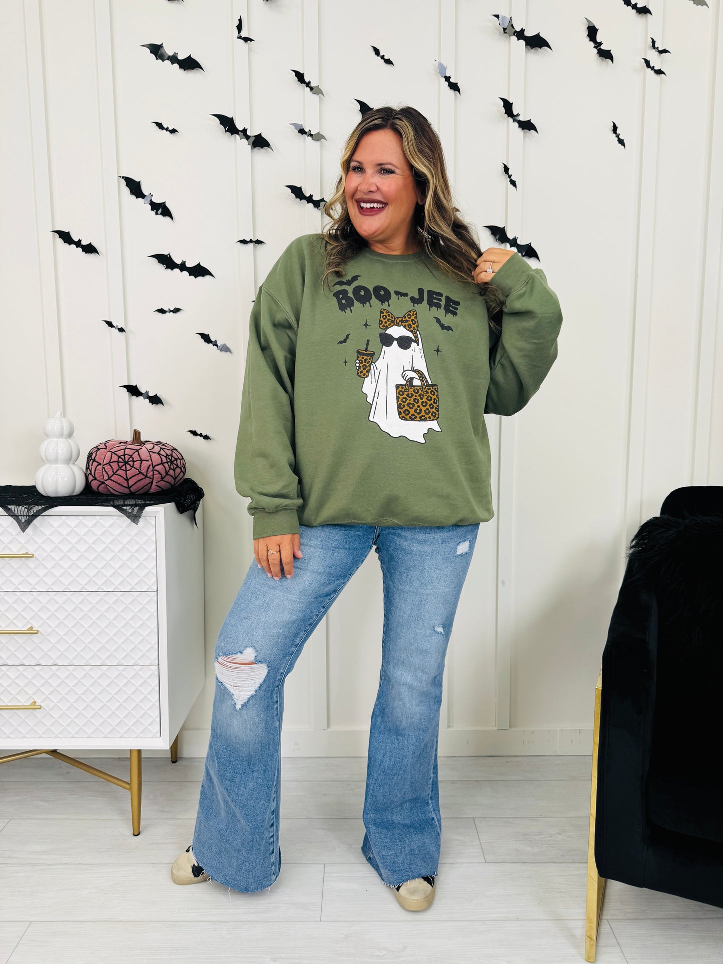 Boo-Jee Graphic Crewneck Sweatshirt-Multiple Colors!