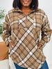 Plaid Pursuit Pullover in Chocolate