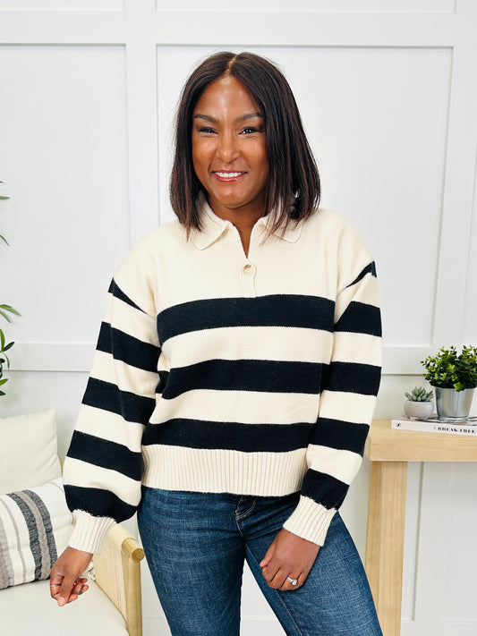 Chilly Day Charm Sweater in Black