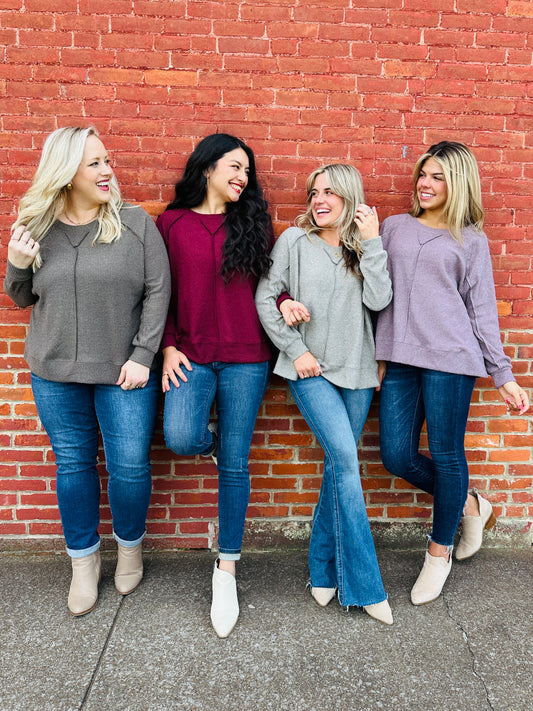Cozy Up Top-- Multiple Colors!