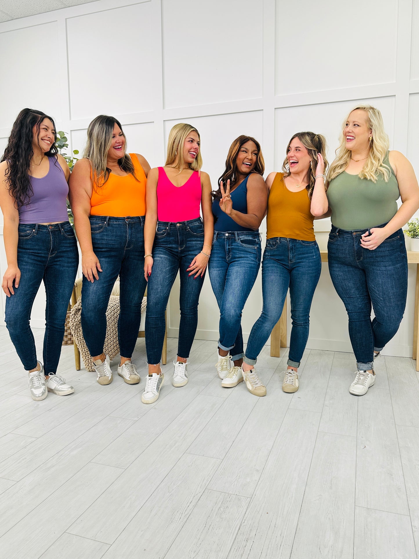 Cropped Reversible Shapewear Tank- Multiple Colors!