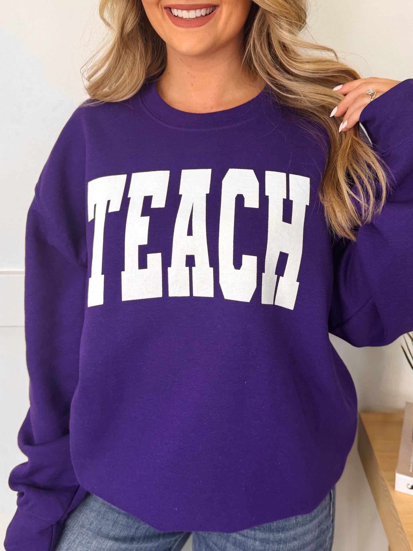 Teach Graphic Sweatshirt--Multiple Colors!