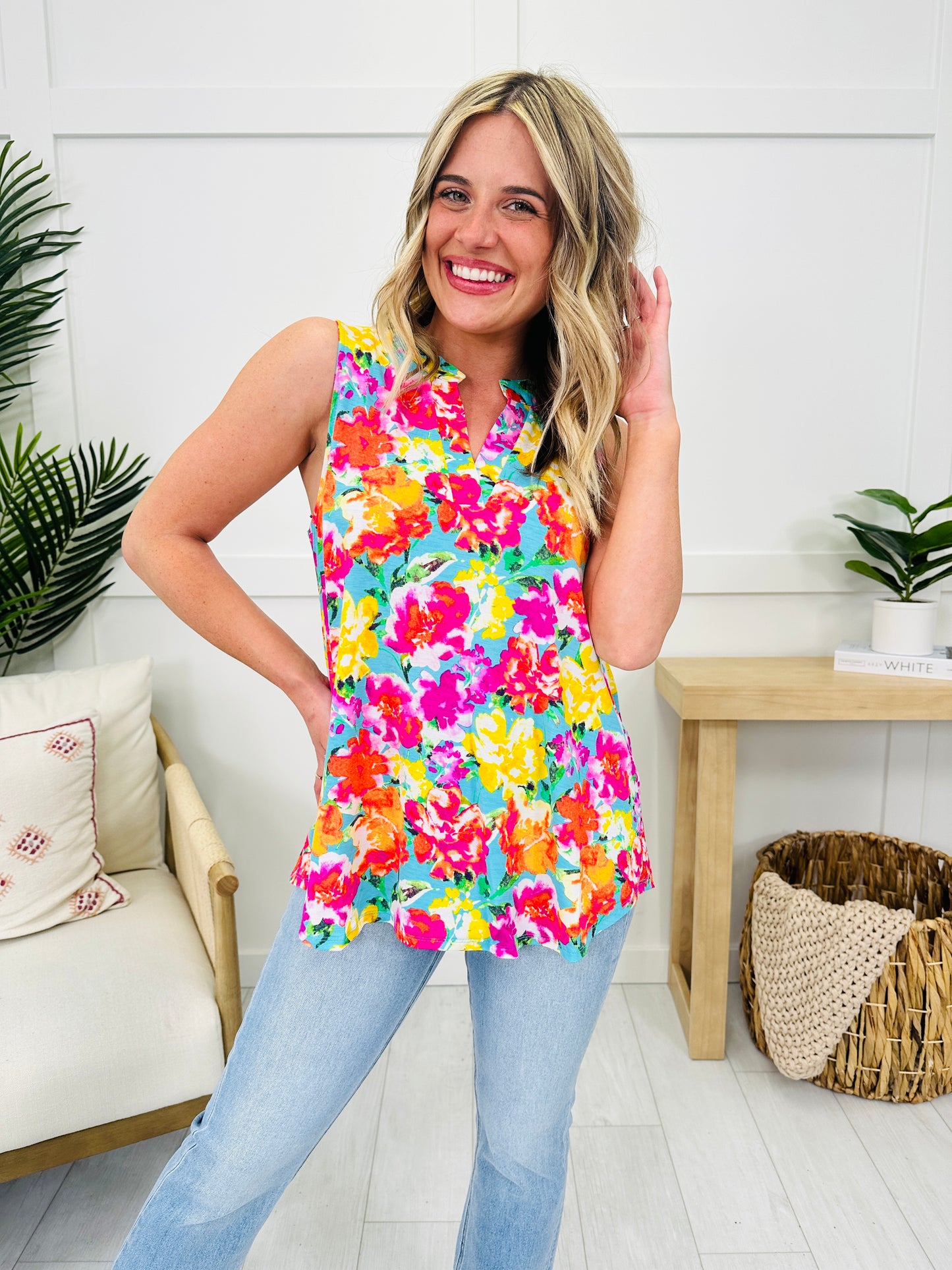 Sunny Days Tank Top in Palm Beach