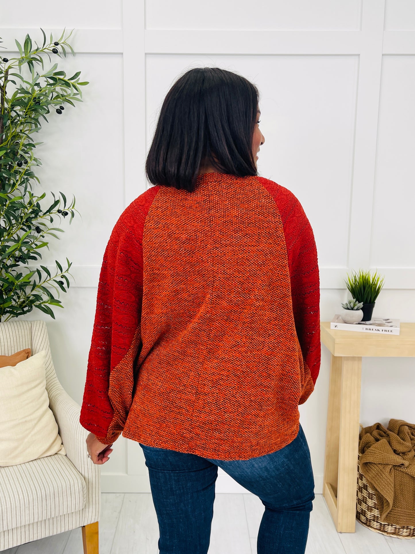 Sunday Stillness Sweater in Rust