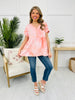 Cotton Candy Skies Top In Light Coral