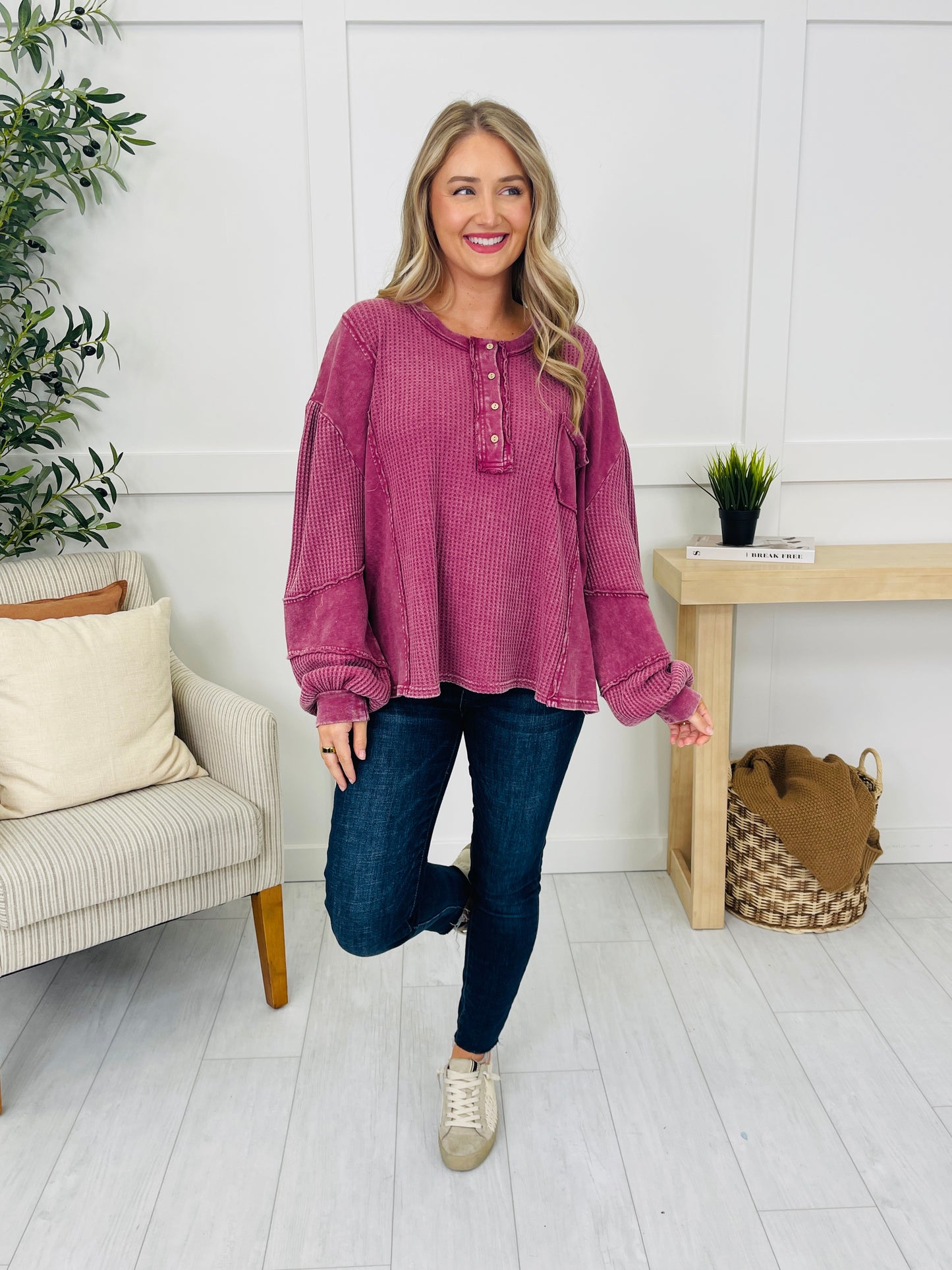The Edge Edit Top in Mulberry