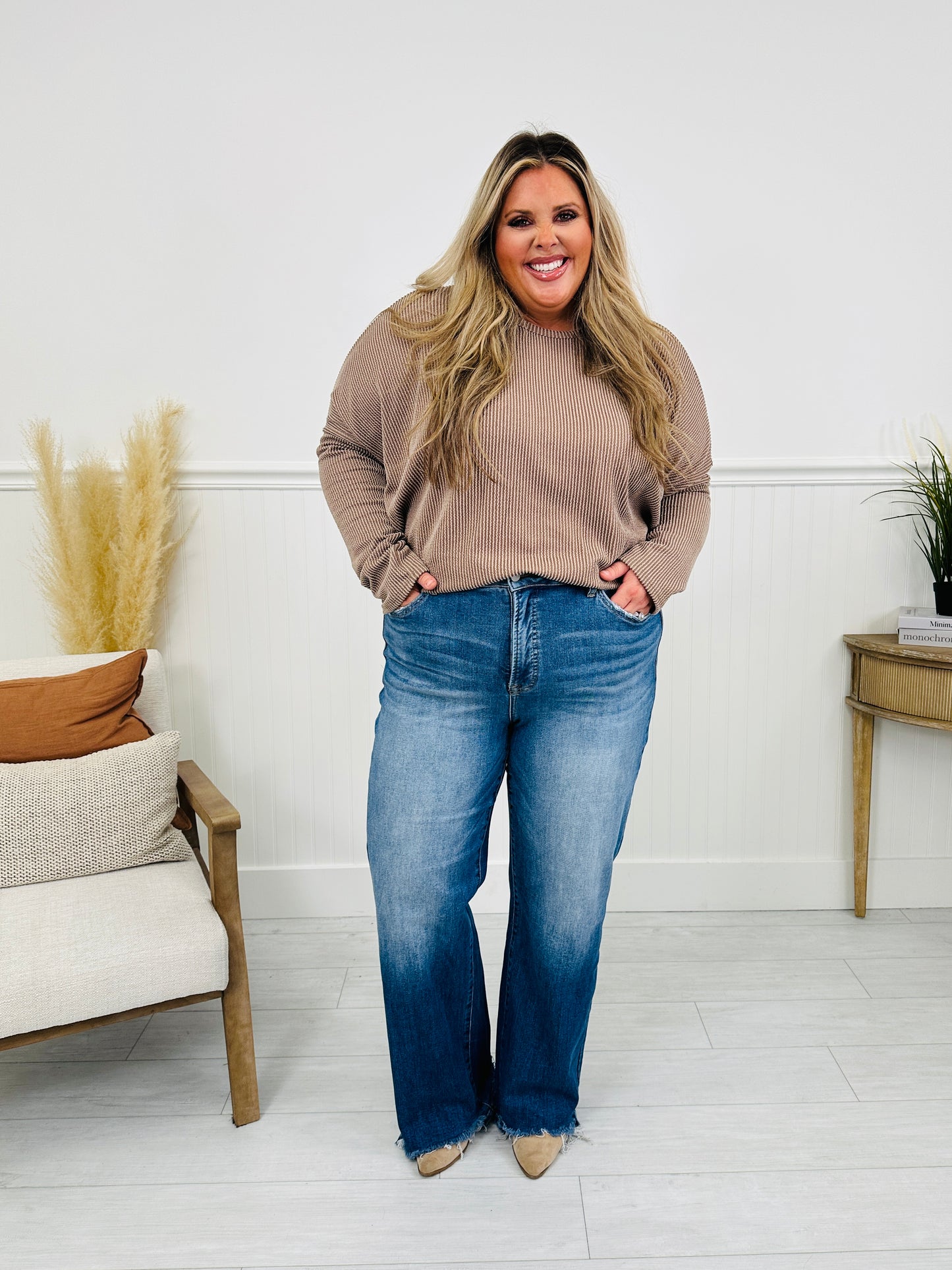 Fray All Day Tummy Control Straight Jeans