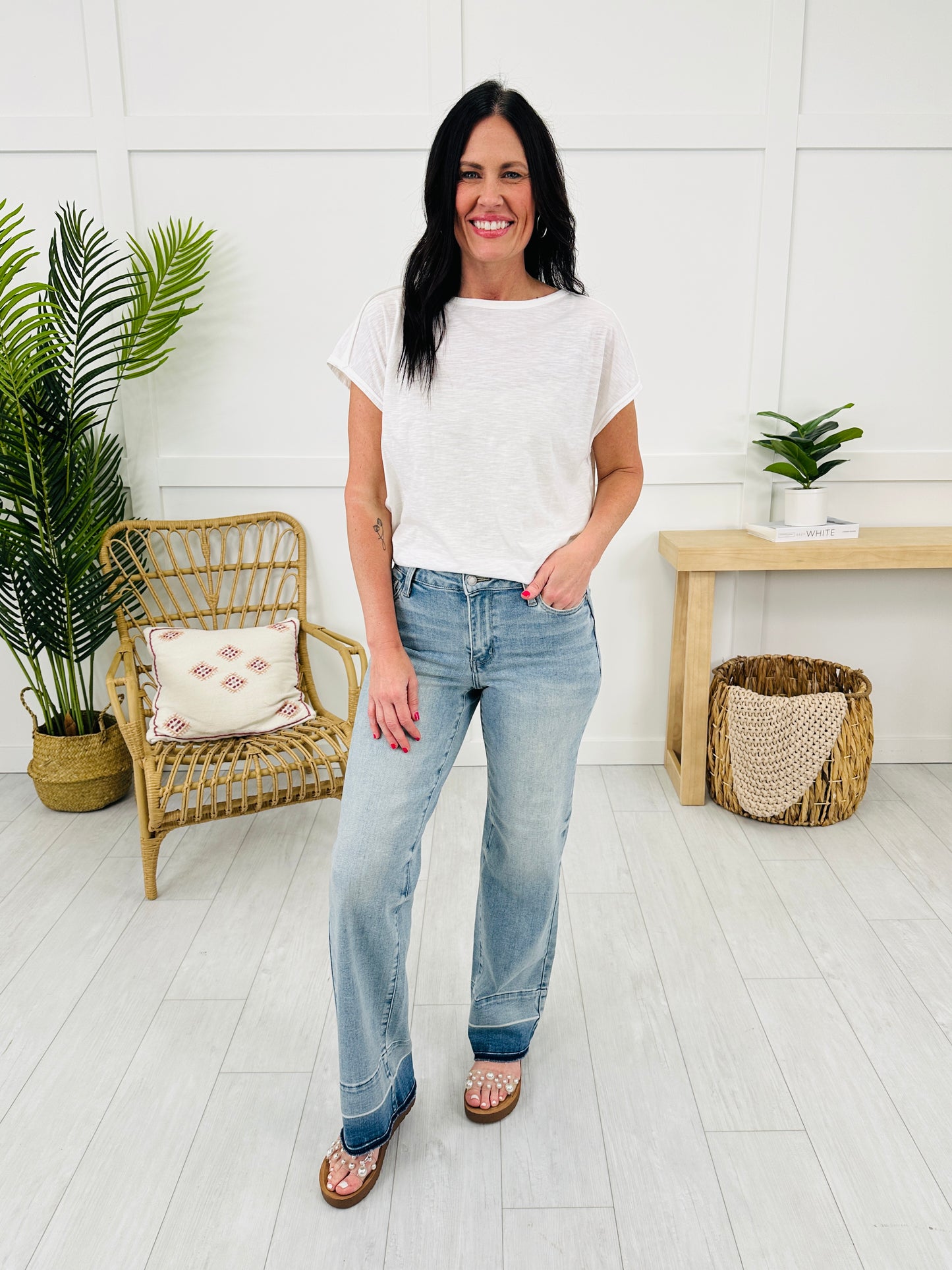 Judy Blue Release Your Inhibitions Wide Leg Jeans