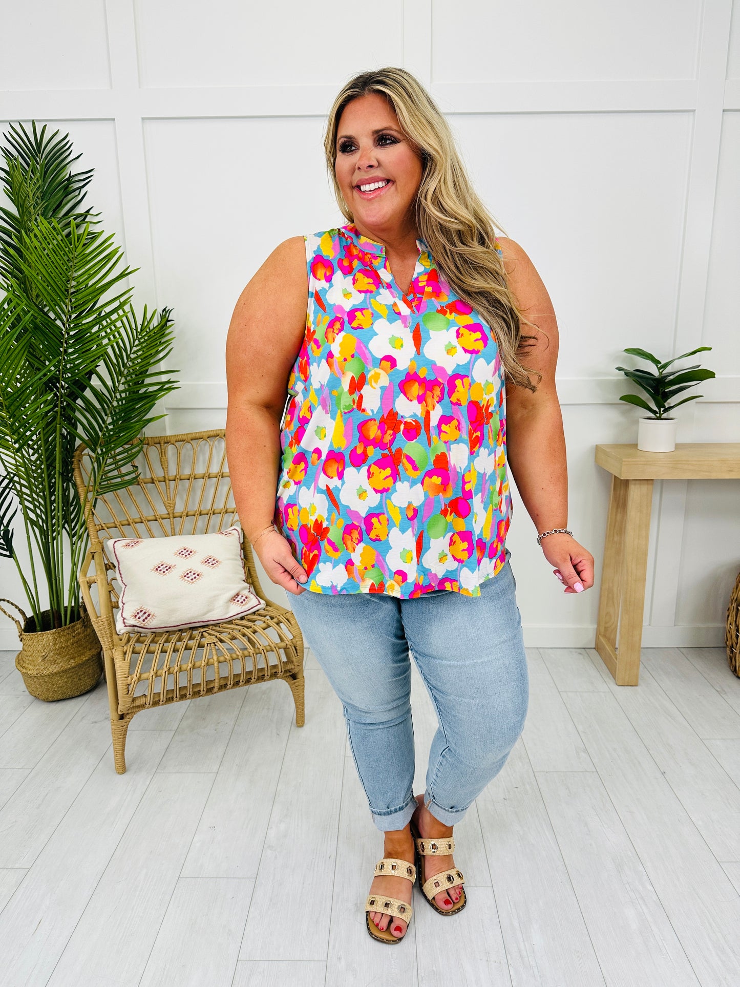 Sunny Days Tank Top in Sunset Beach