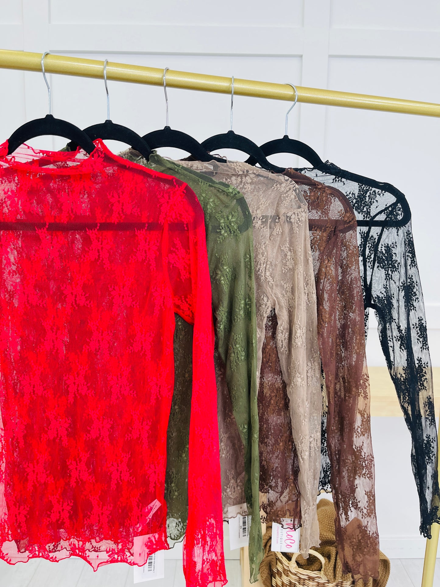 Lace And Daring Top- Multiple Colors!