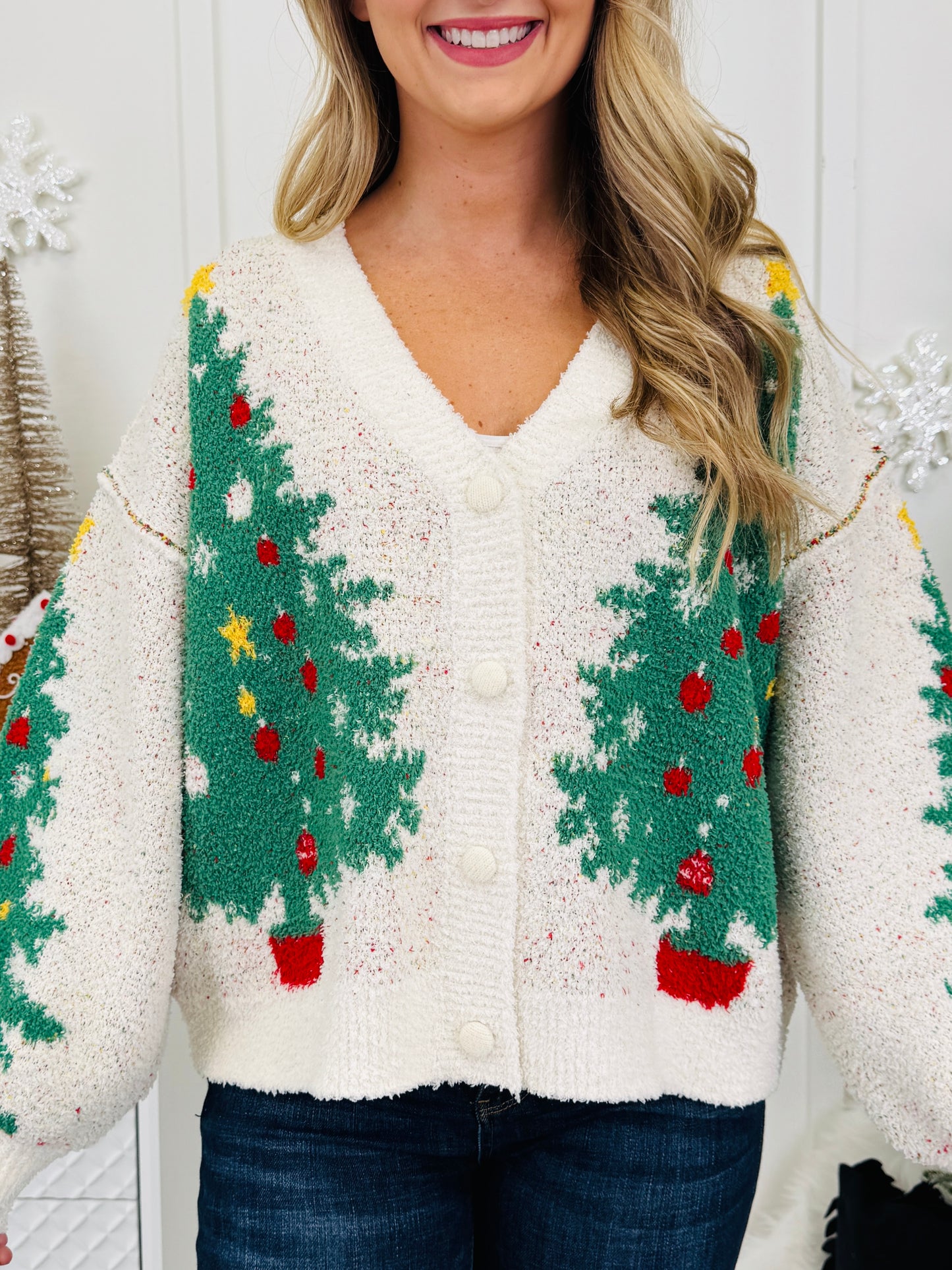 Decked With Cheer Cardigan