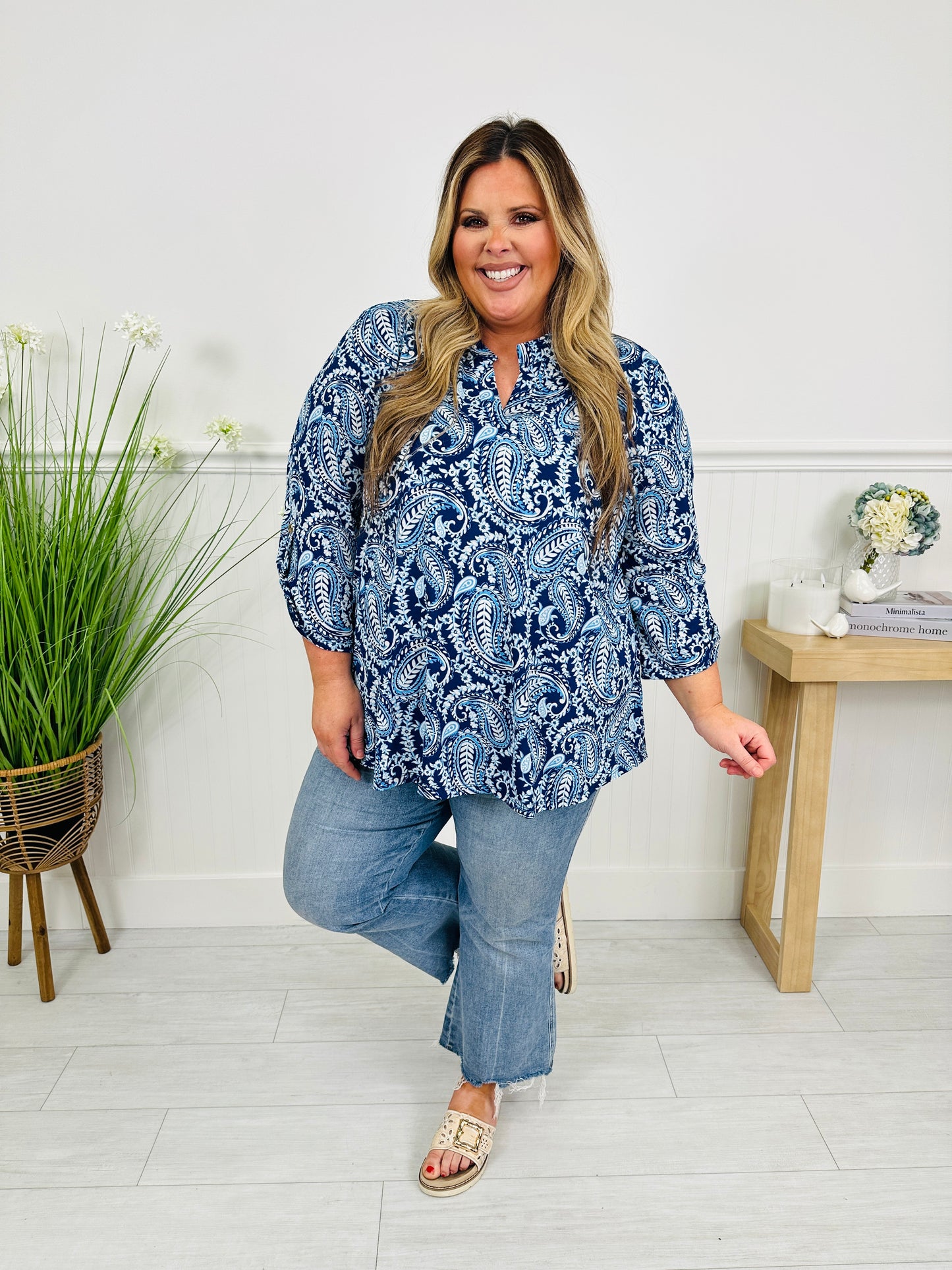 Sweet Like Spring Top in Newport Print