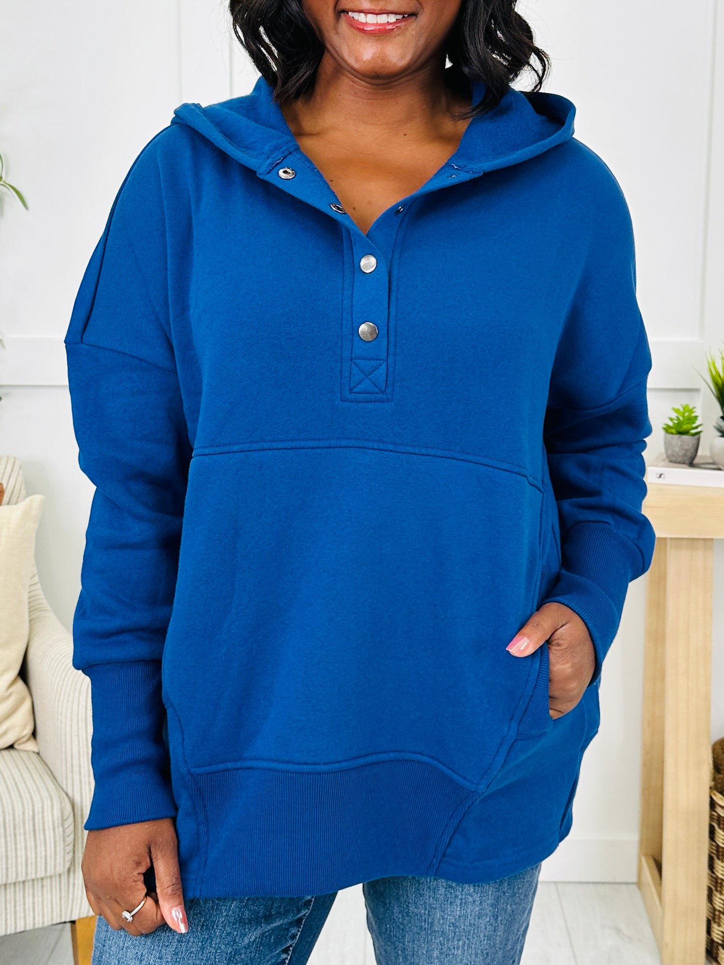 Buttoned In Comfort Pullover- Multiple Colors!