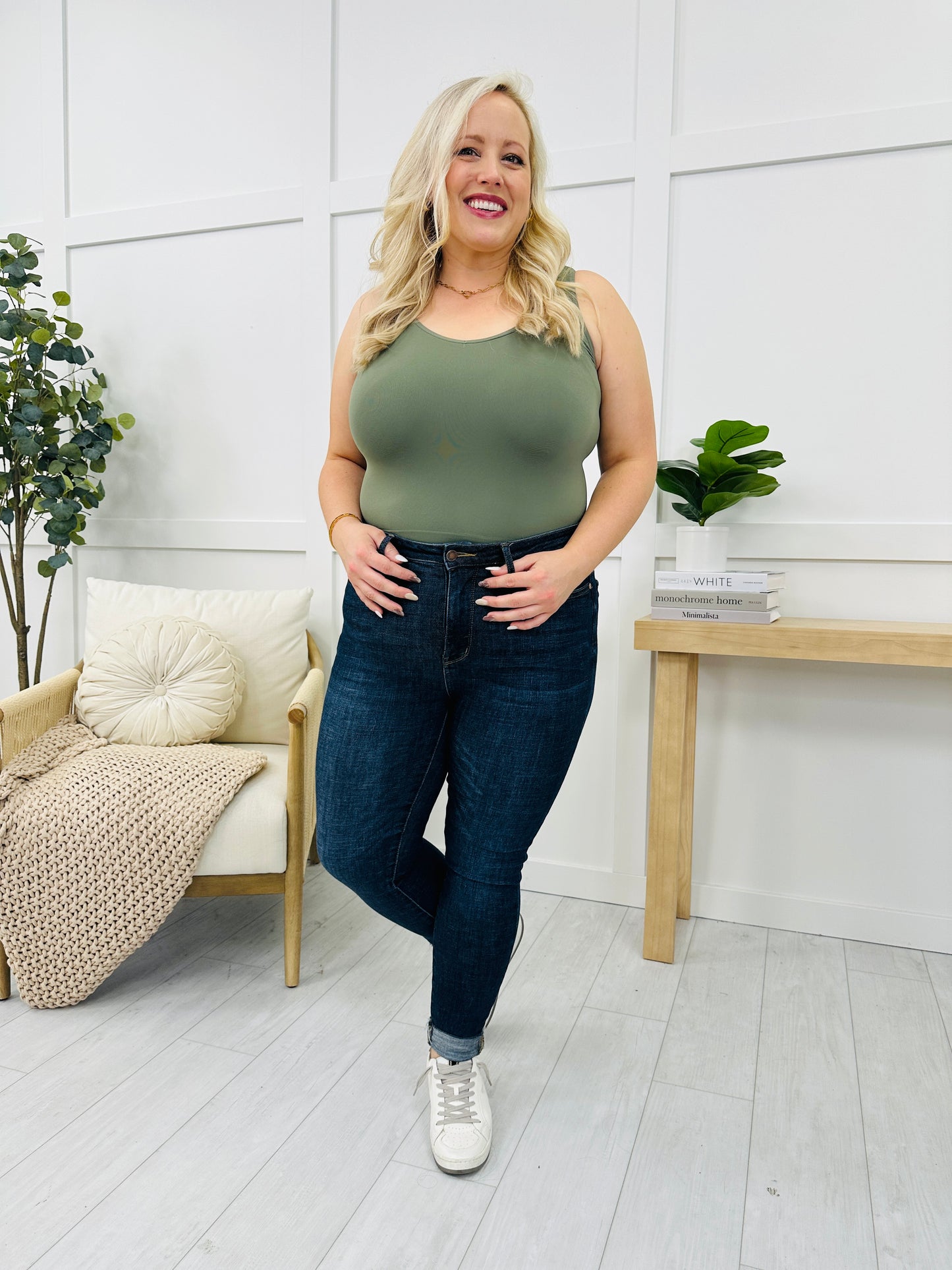 Cropped Reversible Shapewear Tank- Multiple Colors!