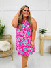 Palms And Plans Dress in Cherry Grove Beach Print