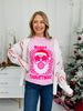 Merry Christmas Checkered Bubblegum Graphic Tee