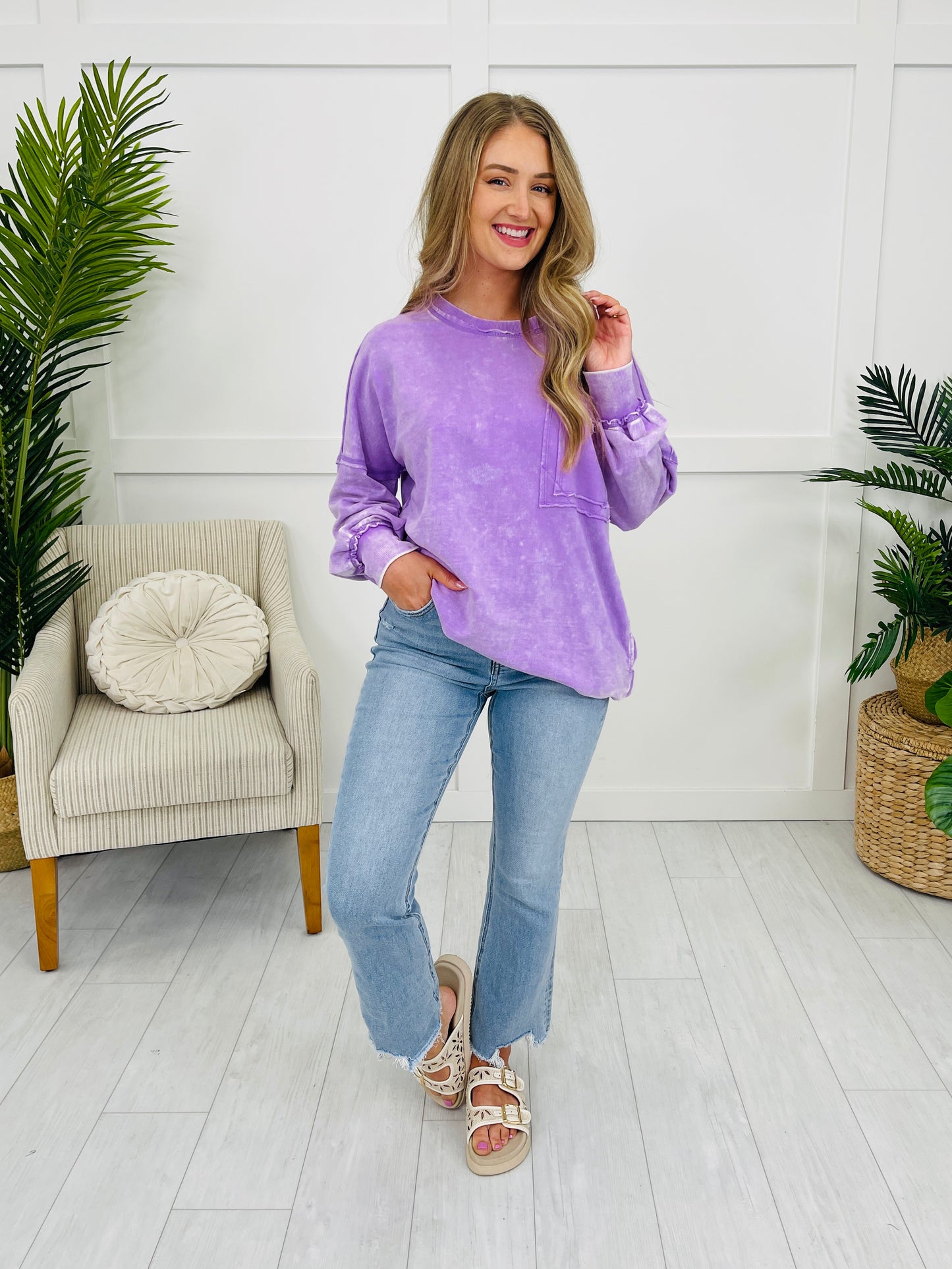 Washed With Love Pullover- Multiple Colors!