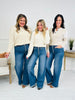 Judy Blue Touch of The Button Column Jeans