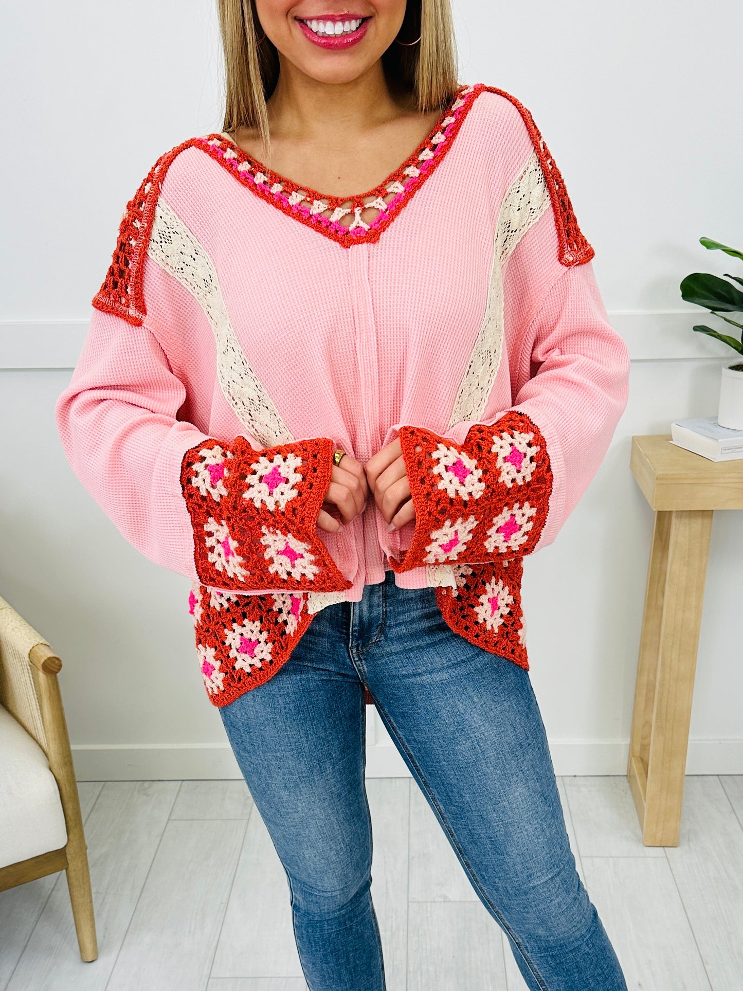 Crochet Bloom Sweater