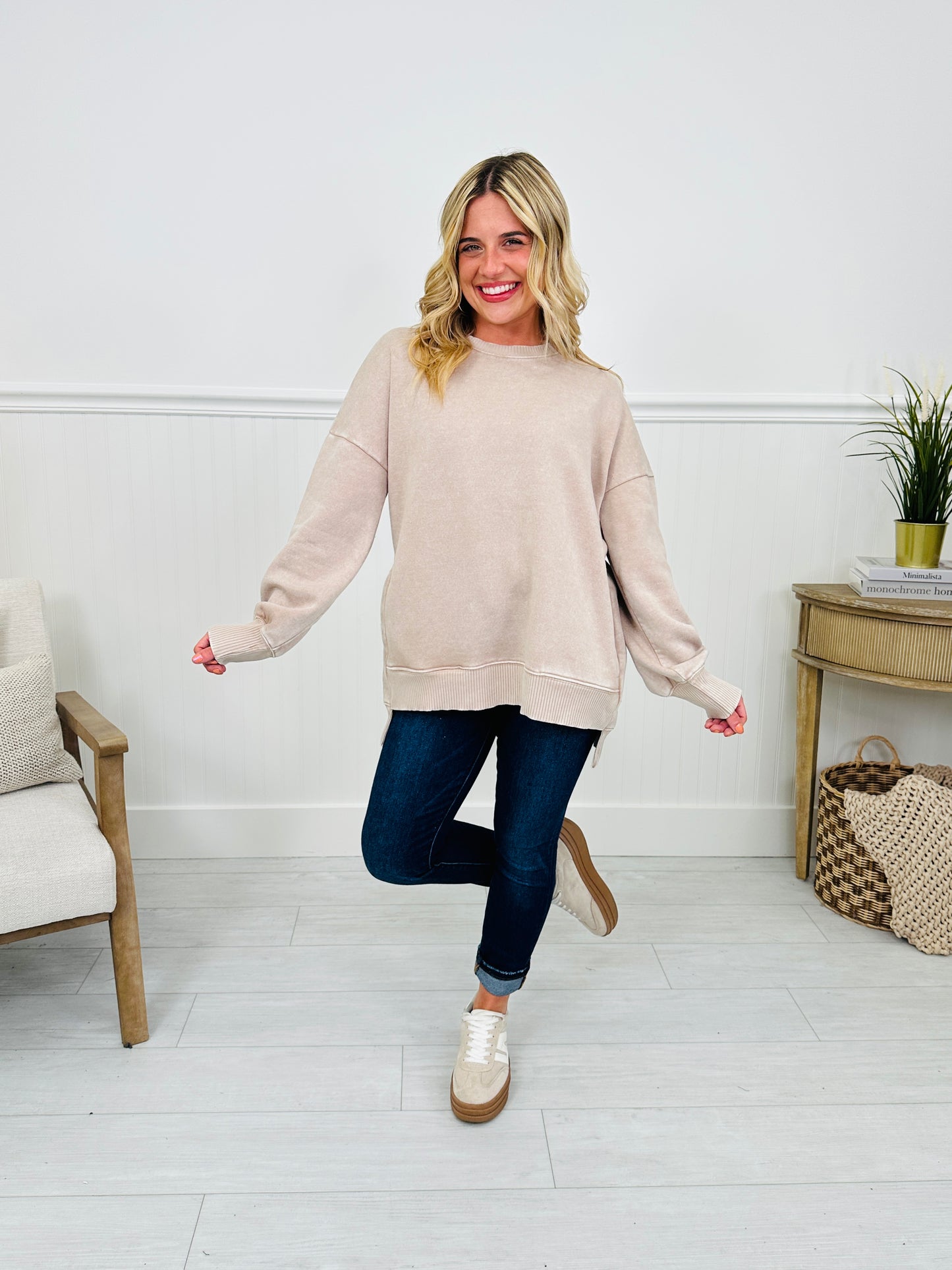 Falling Into Place Pullover- Multiple Colors!