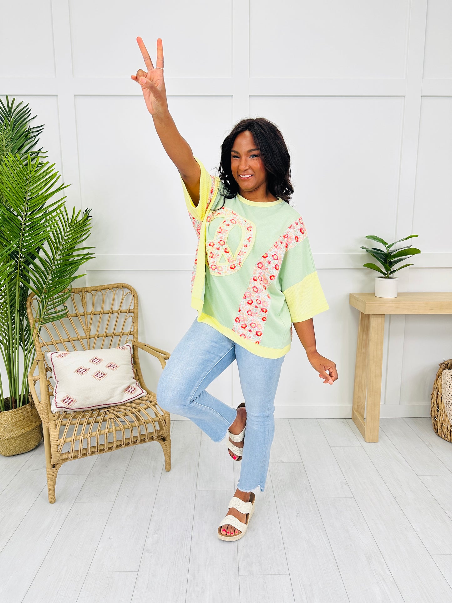 Blooming Harmony Top in Sage
