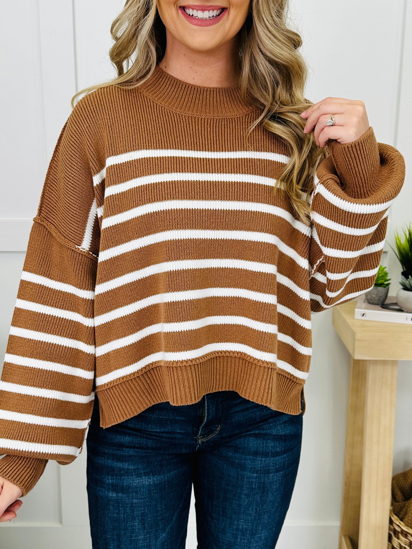 DOORBUSTER! Stripe Right Sweater- Multiple Colors!