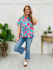 Blue Skies and Blooms Top