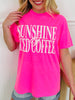 Sunshine And Iced Coffee Graphic Tee in Multiple Colors