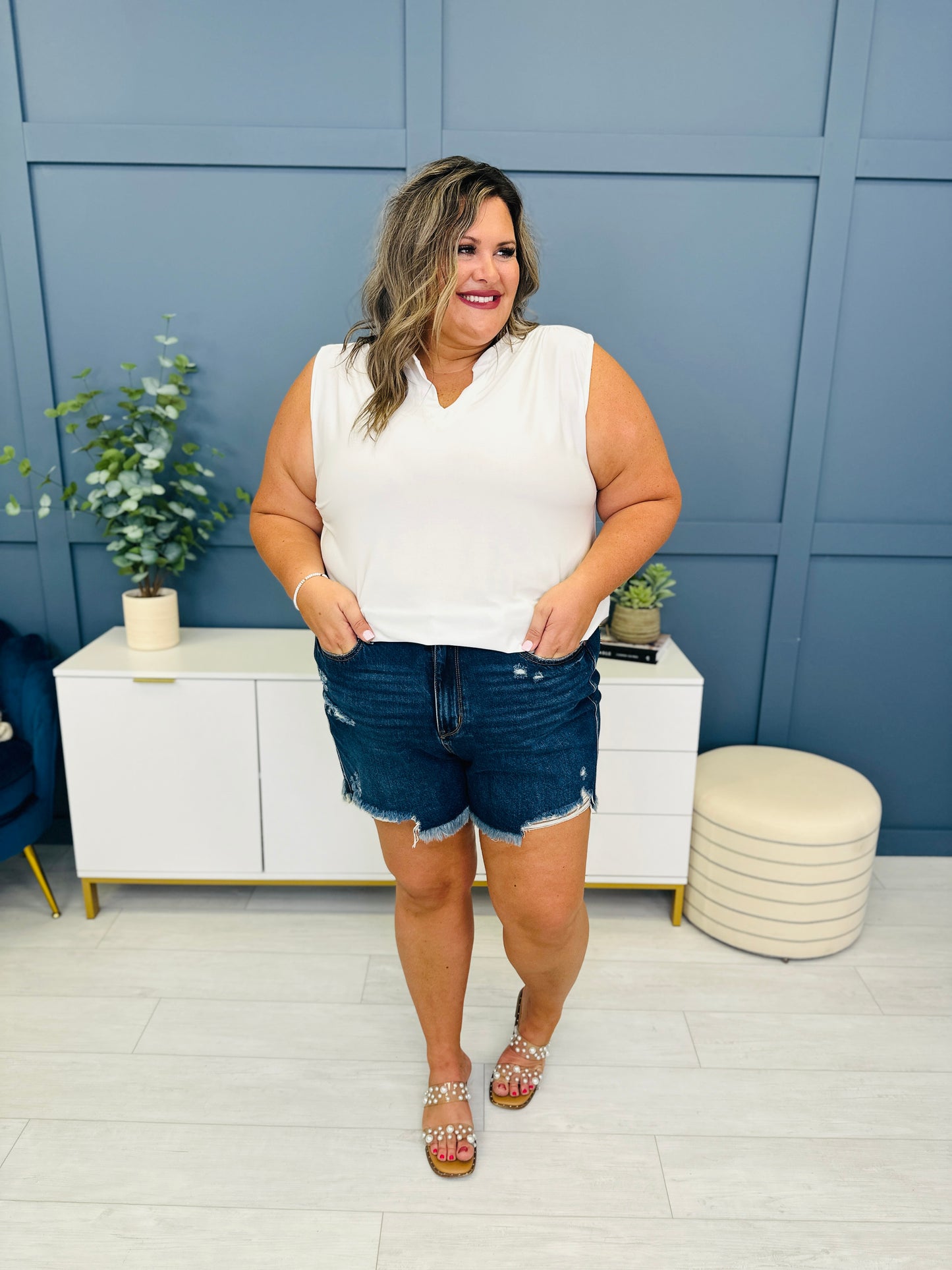 Judy Blue REG/CURVY Magical Summer Half Rigid Shorts