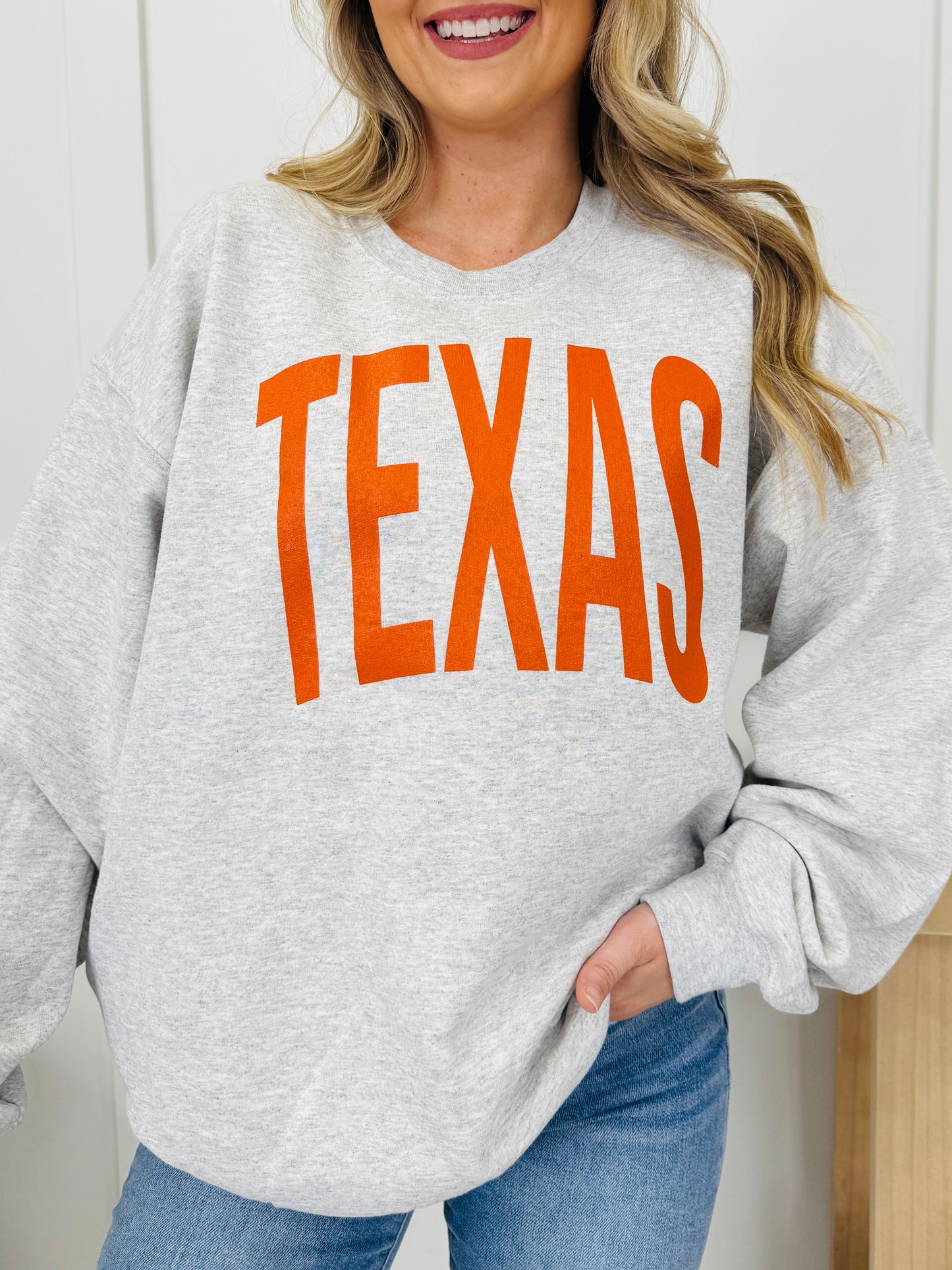 Texas Reversible TX Graphic Crewneck Sweatshirt