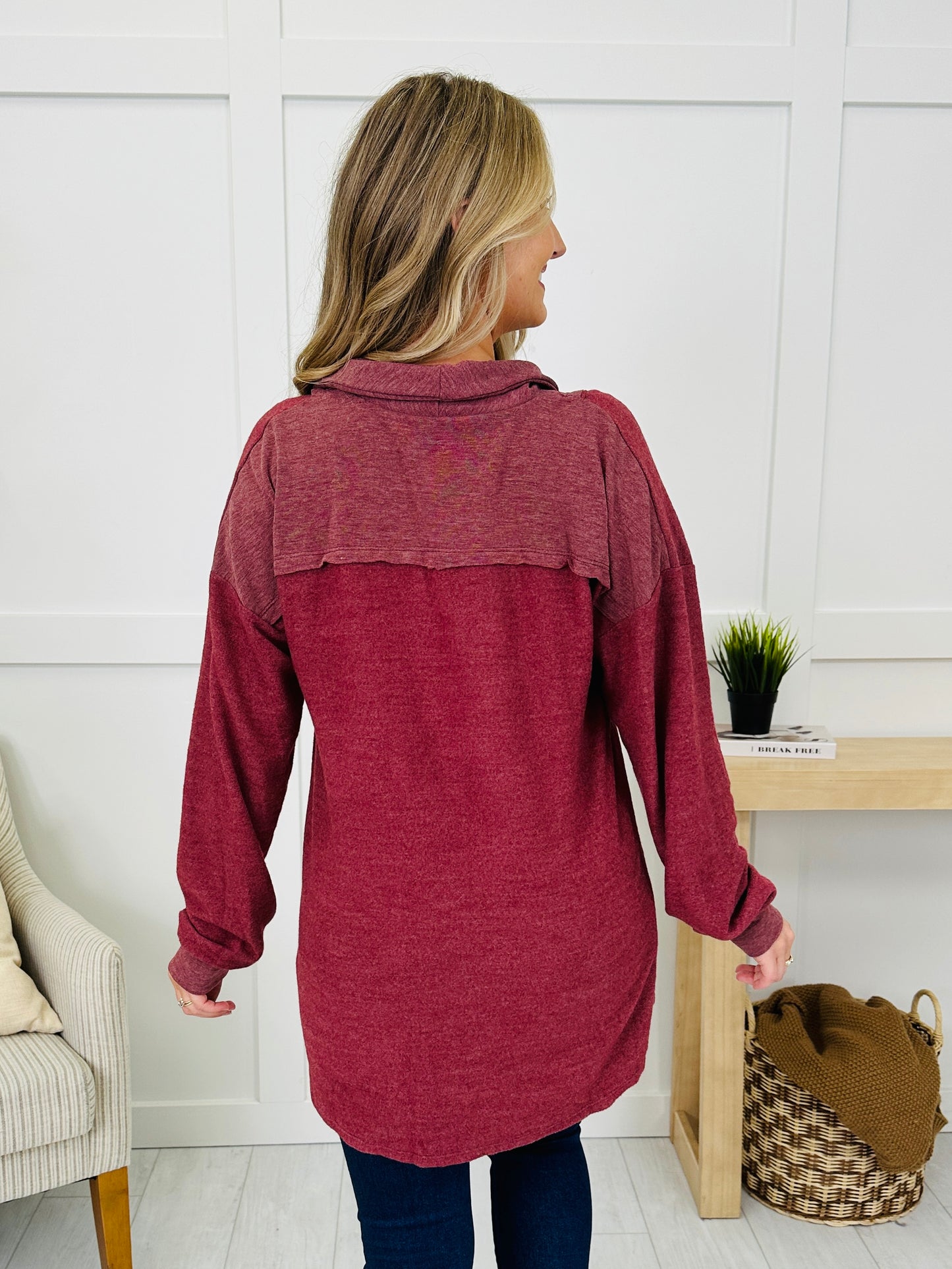 The Softest Goodbye Cardigan in Burgundy