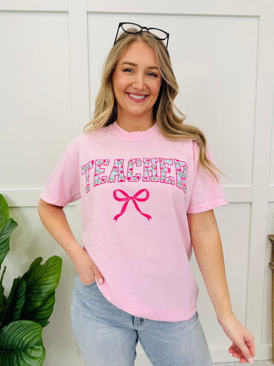 Floral Teacher Graphic Tee