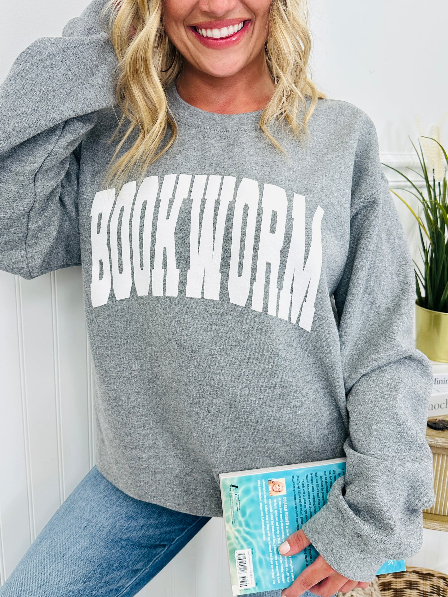 Bookworm Graphic Sweatshirt- Multiple Colors!
