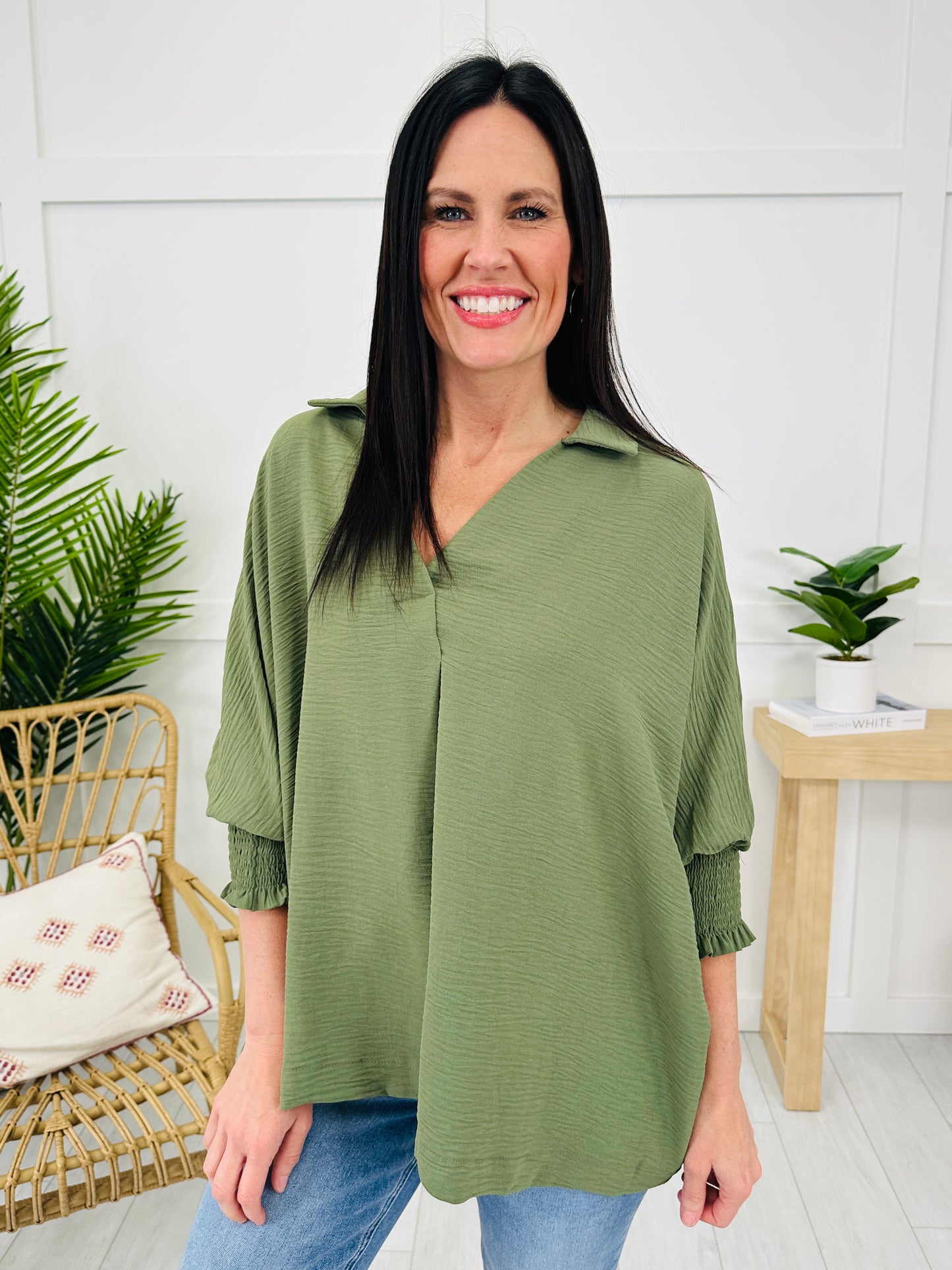 DOORBUSTER! Collar Me Cozy Top- Multiple Colors!