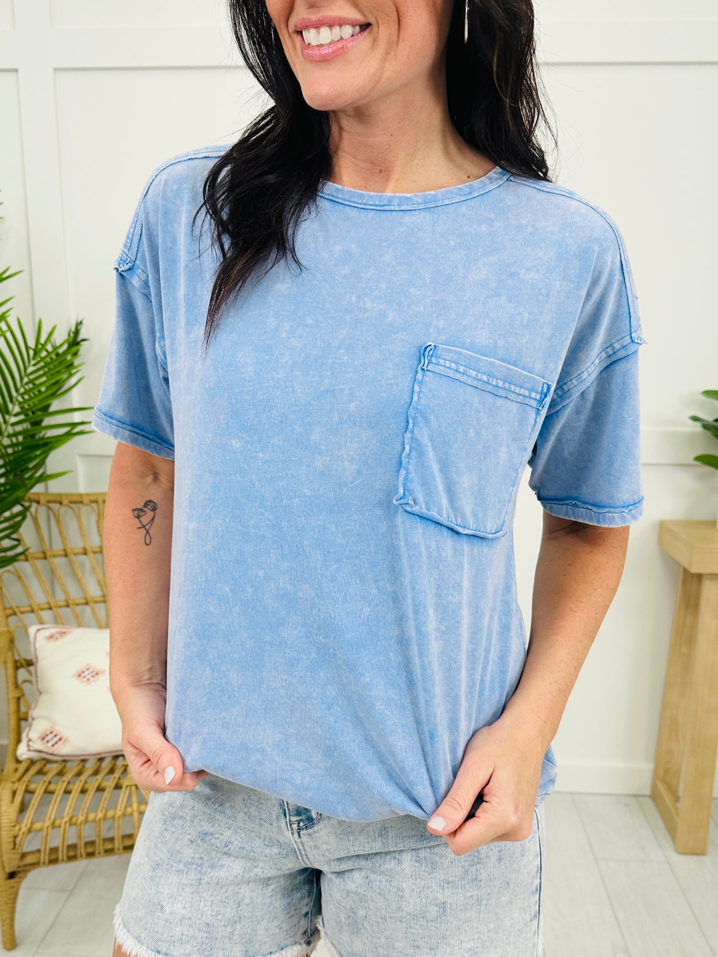 Pocket Of Perfection Top- Multiple Colors!