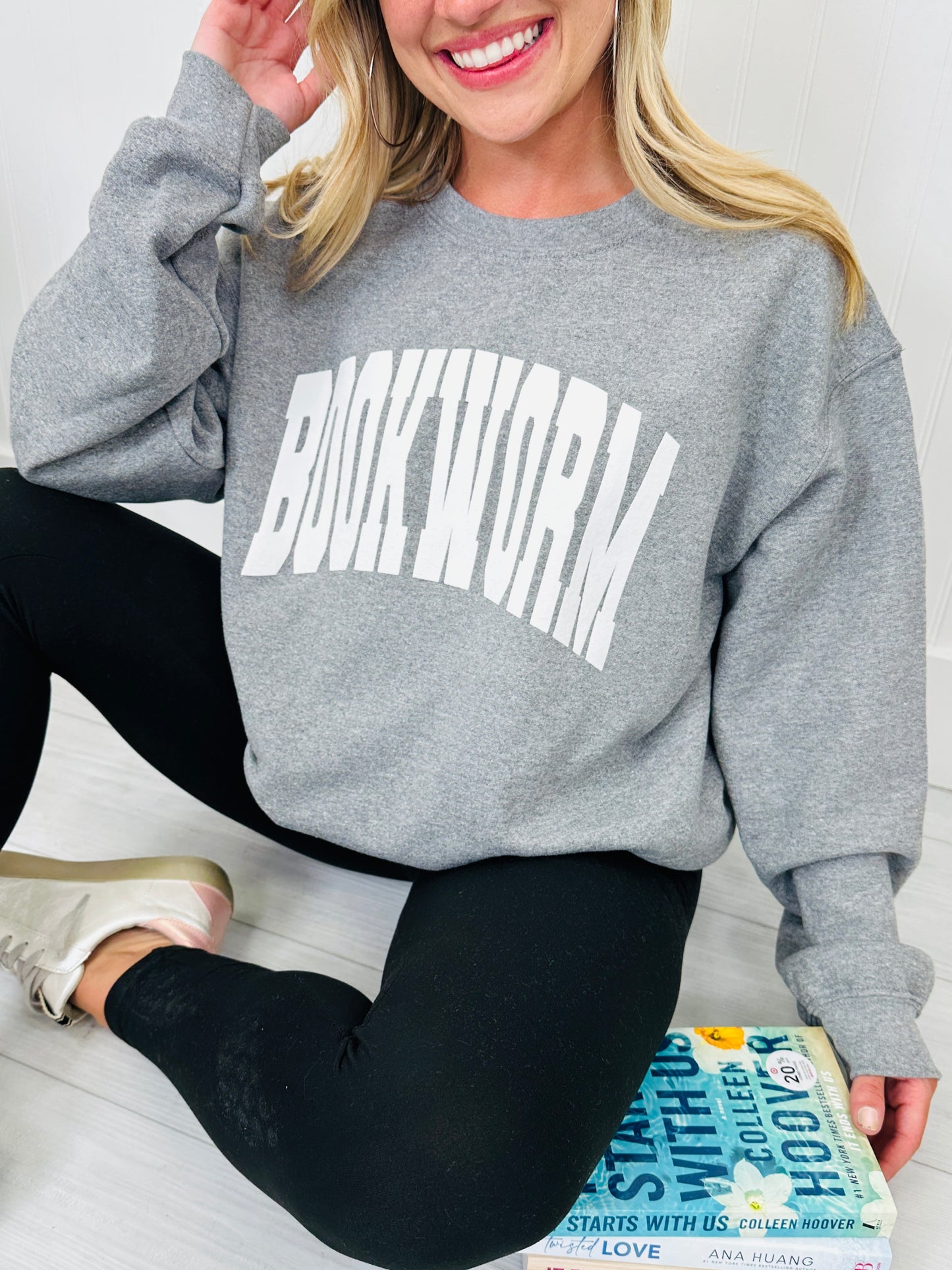 Bookworm Graphic Sweatshirt- Multiple Colors!