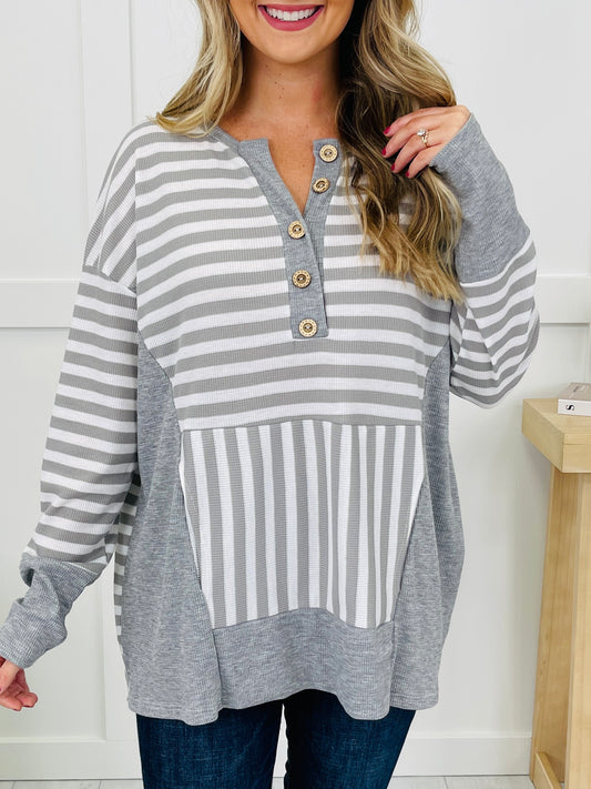 Lines Across My Heart Pullover