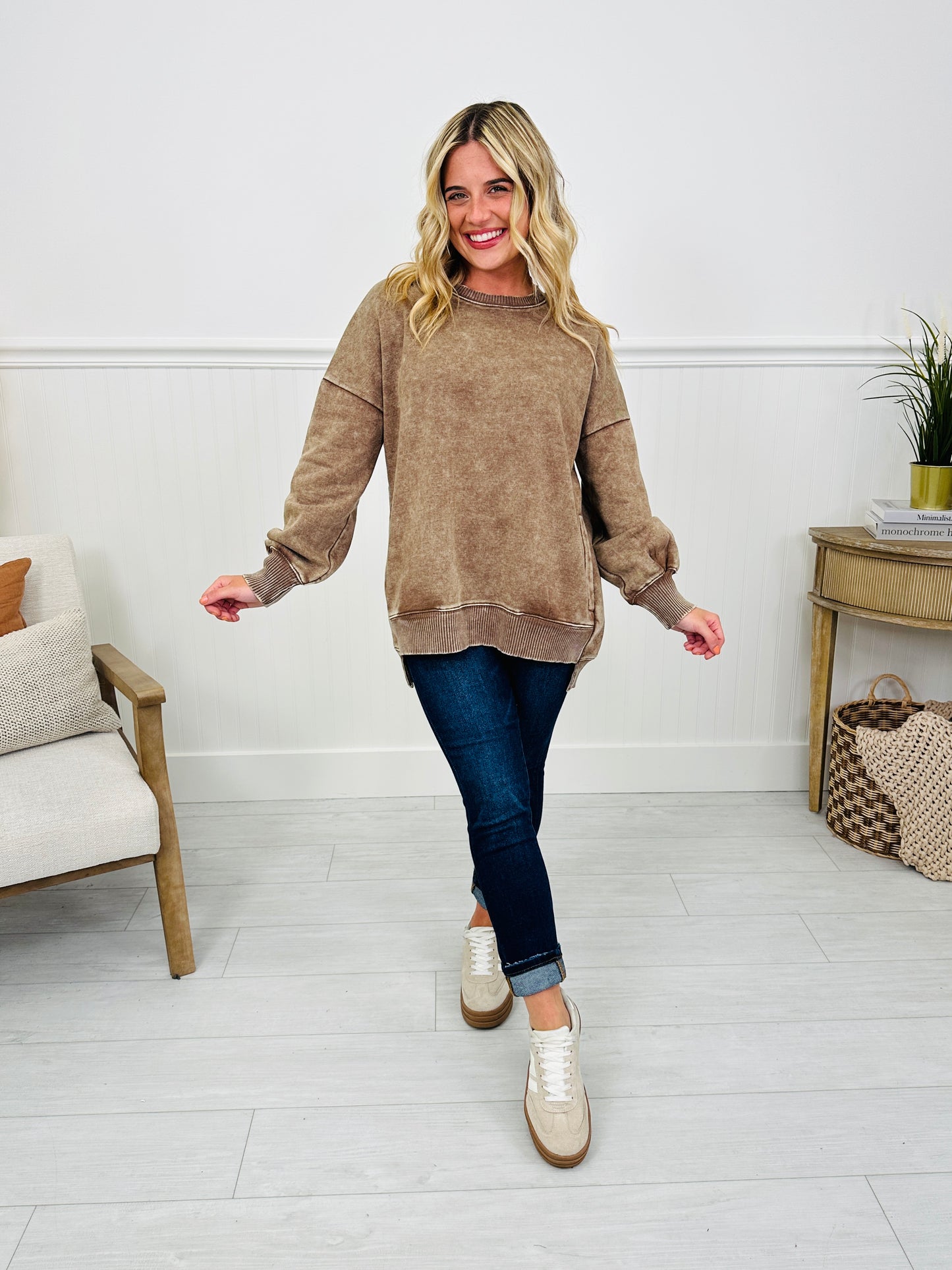 Falling Into Place Pullover- Multiple Colors!