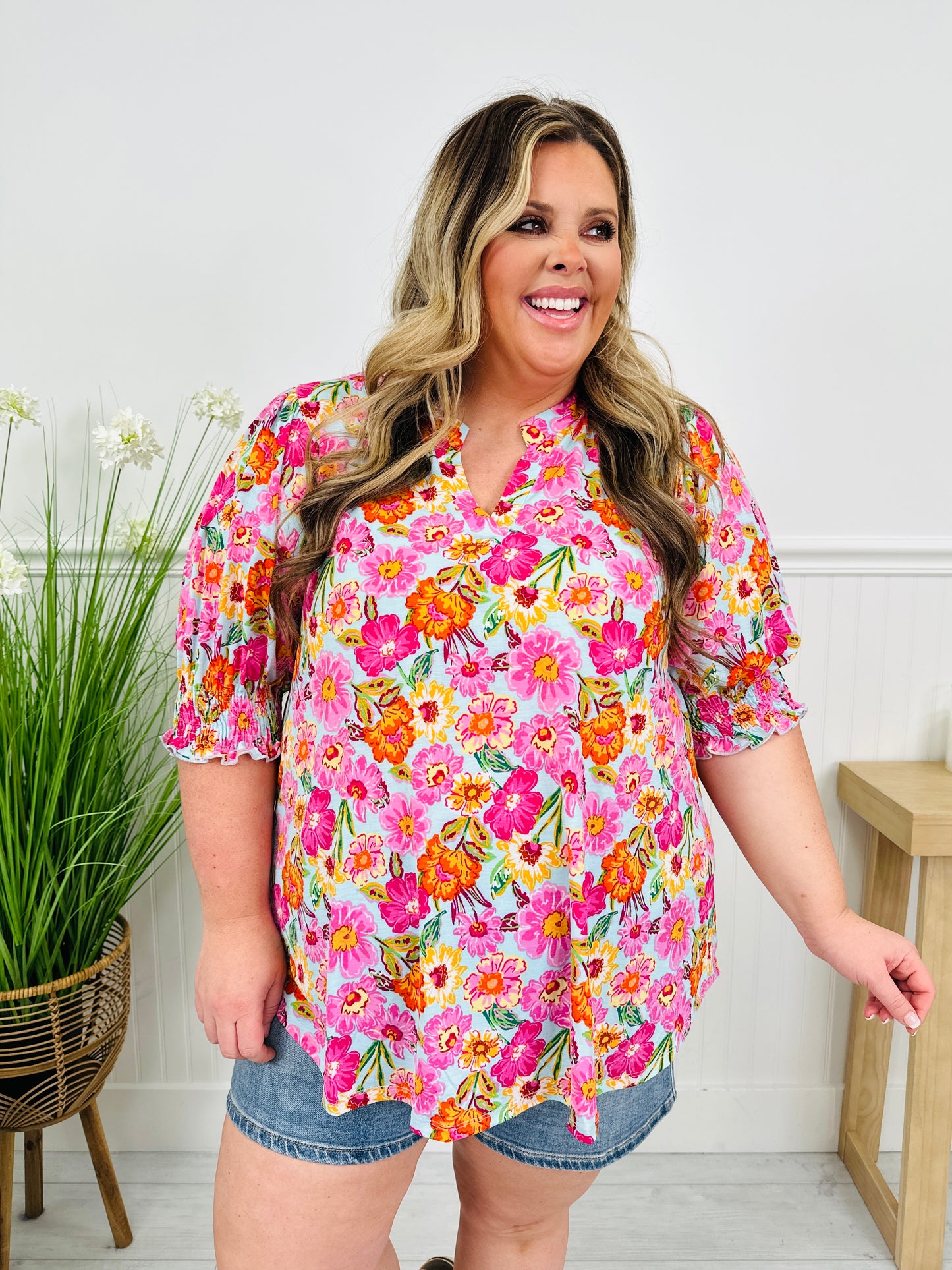 Step Into Spring Top in Savannah Print