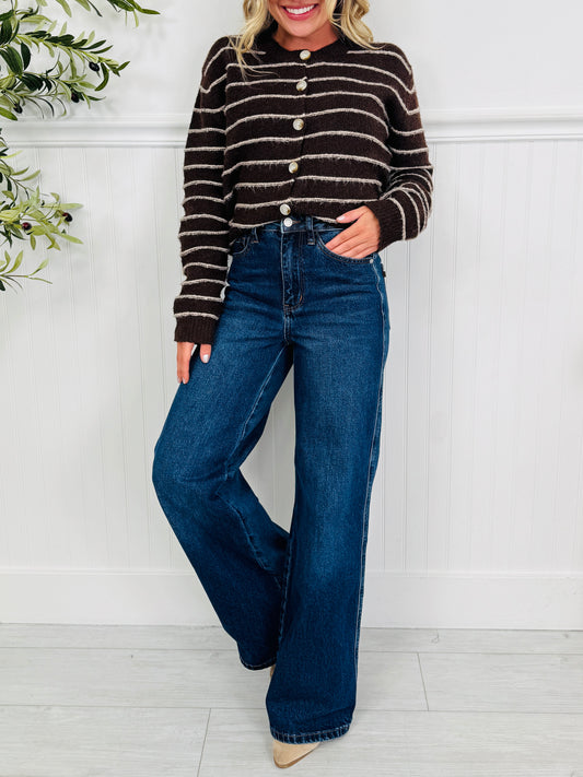 Judy Blue In Your Favor Retro Wide Leg Jeans In Regular And Petite